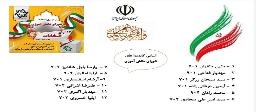 گرامیداشت روز دانش‌ آموز و برگزاری انتخابات شورای دانش‌ آموزی  دبیرستان هدف برتر